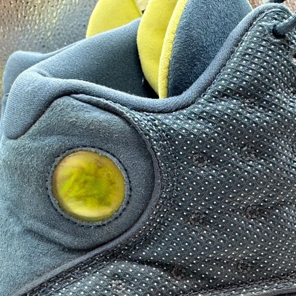 Size 10.5 - Air Jordan 13‎ Retro Squadron Blue Mens Leather Shoes 414571-405